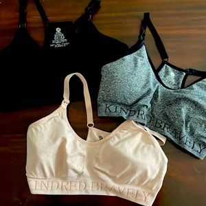 Kindred Braverly set of 3 maternity / nursing sports bras